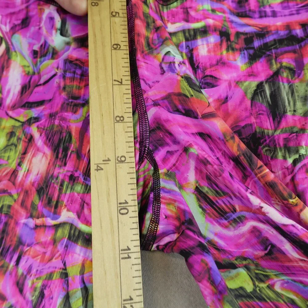 Lululemon Base Pace High Rise Running Tight Sz 6 Hyper Flow Pink Multi